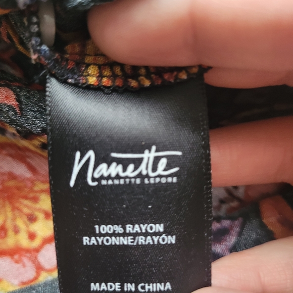 Nanette Lepore Floral High Low Mini Dress, VGUC, Size M - Picture 8 of 8